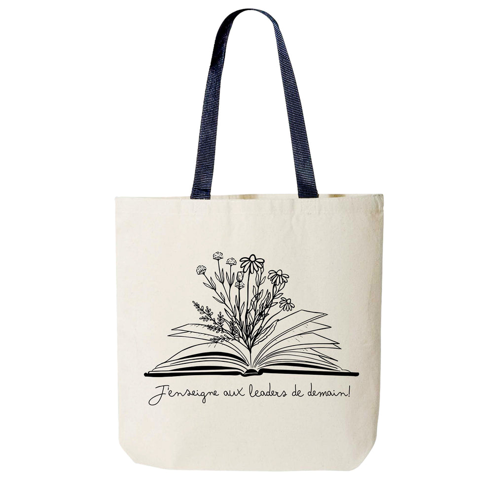 Reusable tote bag - J'enseigne