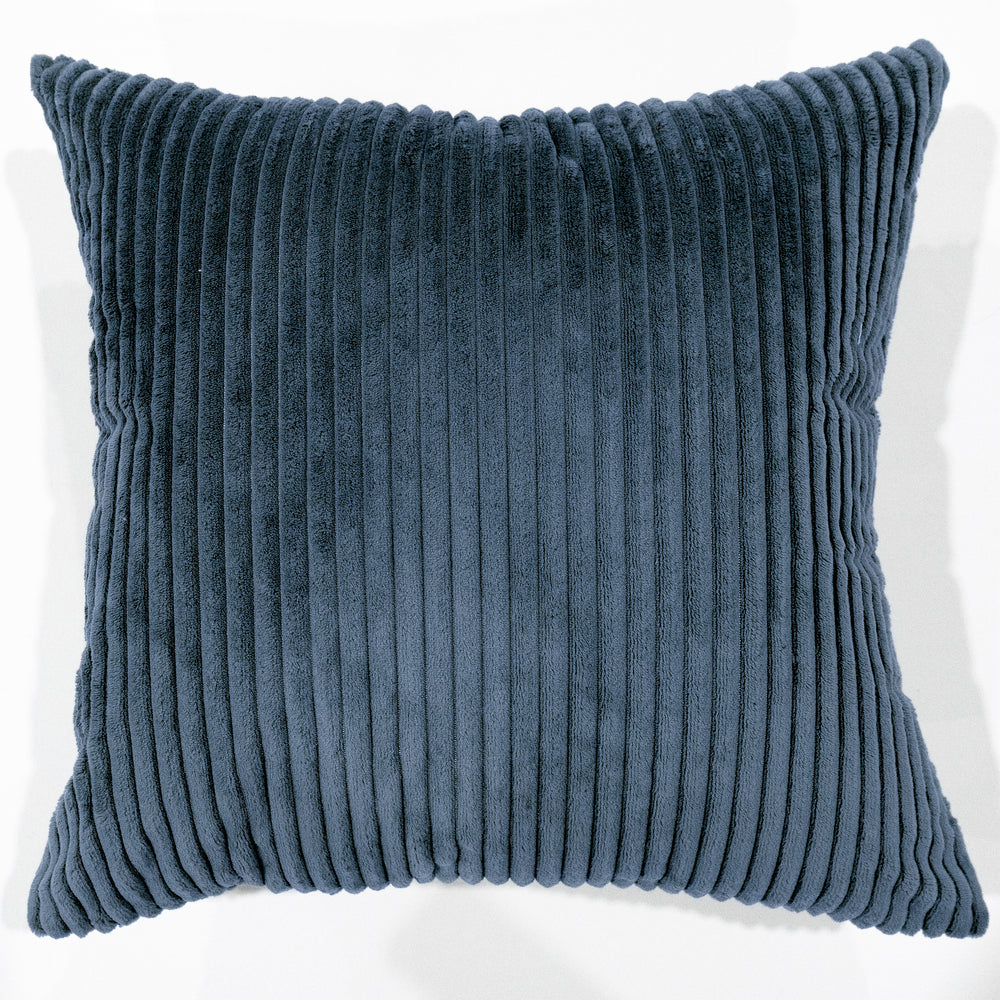 Ribbed cushion - Blue