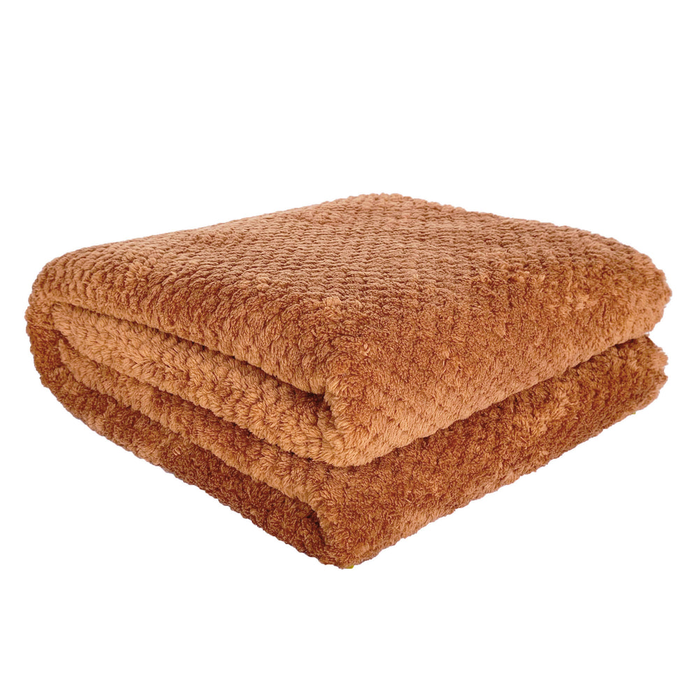 Jeté Kozy texturé - Terracotta