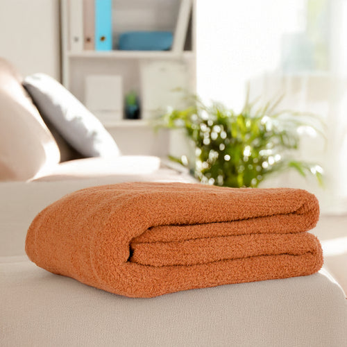 Jeté tricot deluxe - Terracotta