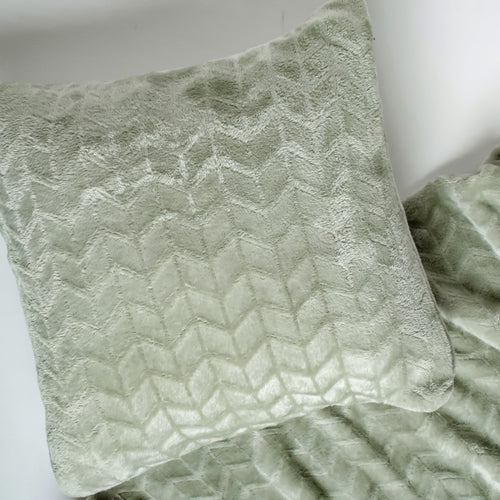 Coussin en peluche - Sauge