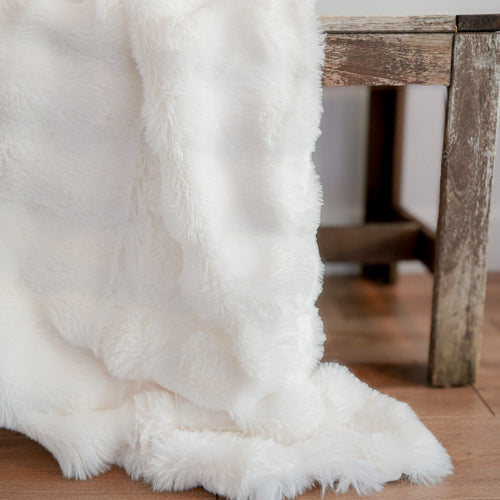 Jeté embossé - Blanc