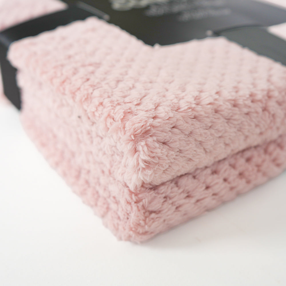 Textured throw - Rose