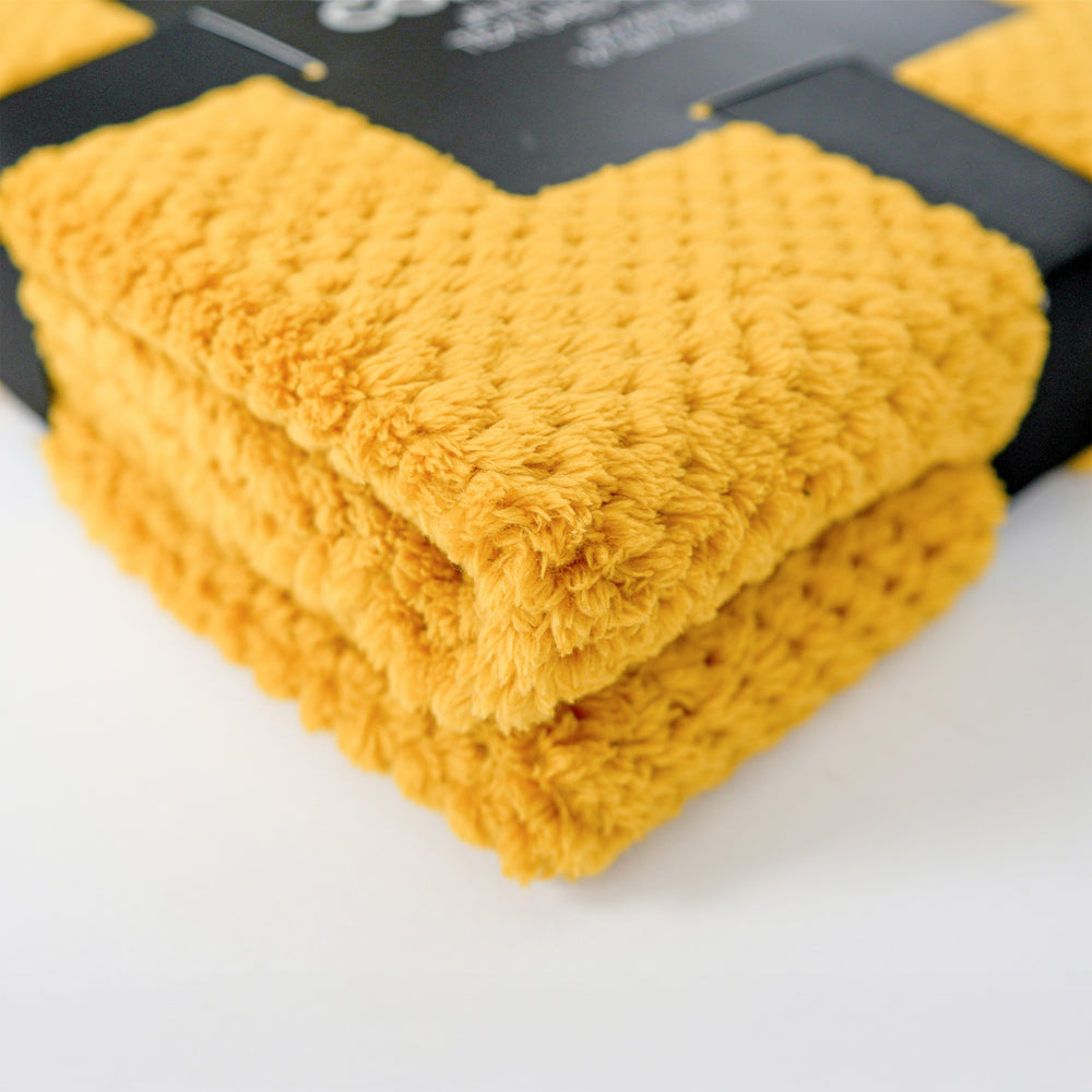 Textured throw - Yellow