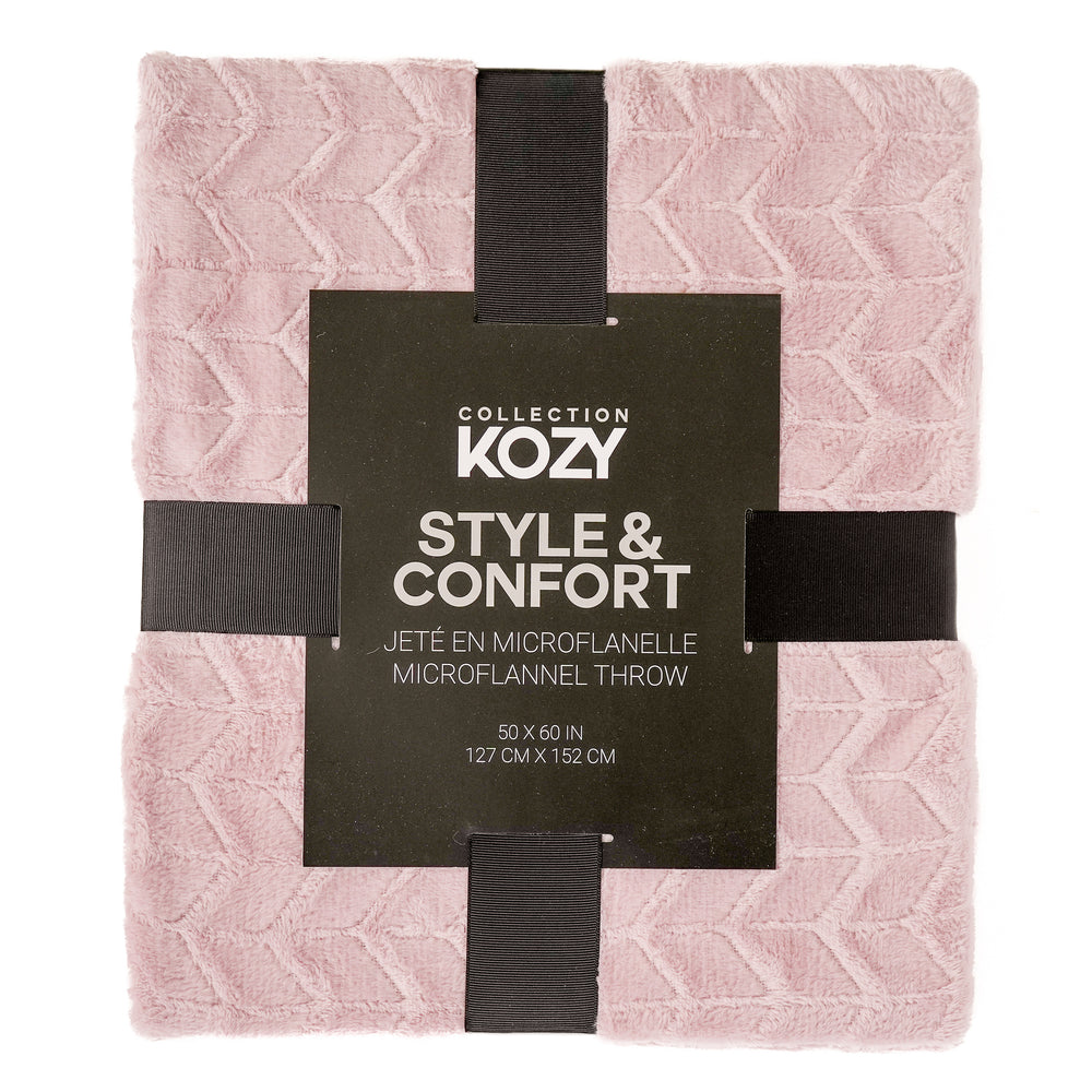Microflannel throw - Pink