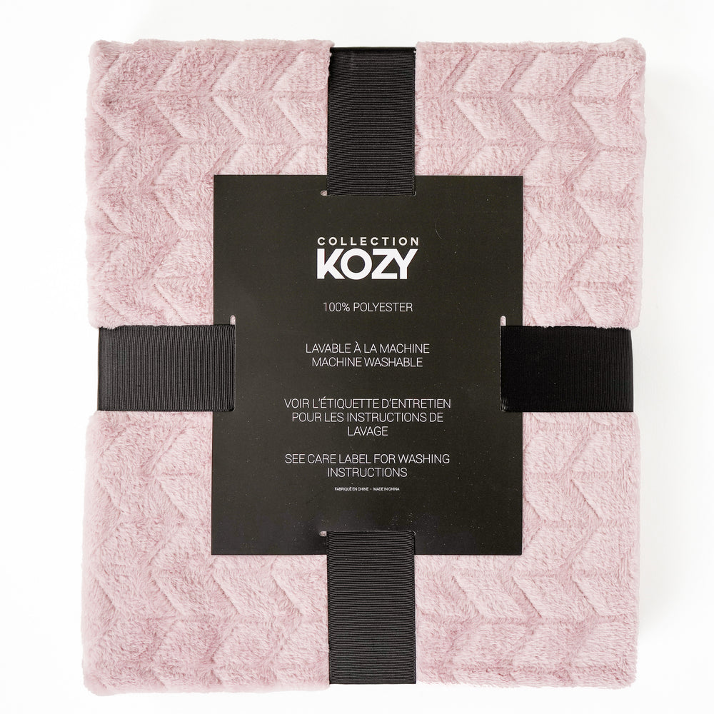 Microflannel throw - Pink