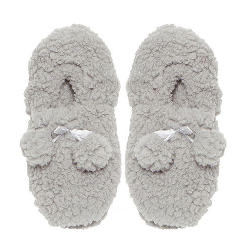 Sherpa slippers - Grey