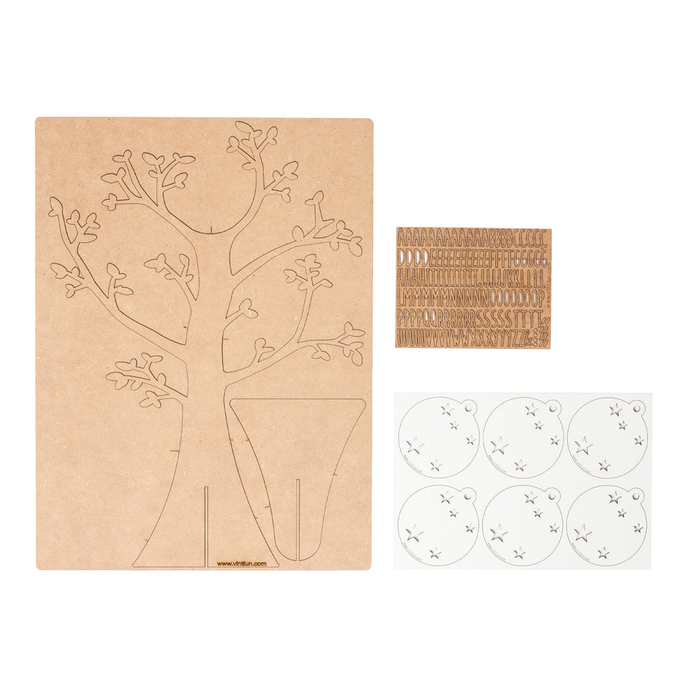 Arbre généalogique en bois