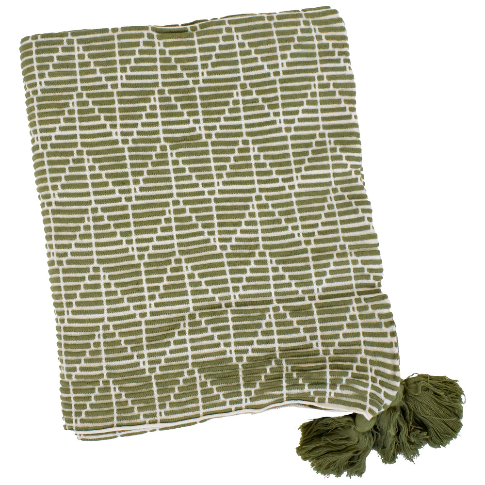 Jeté à chevrons - Flores