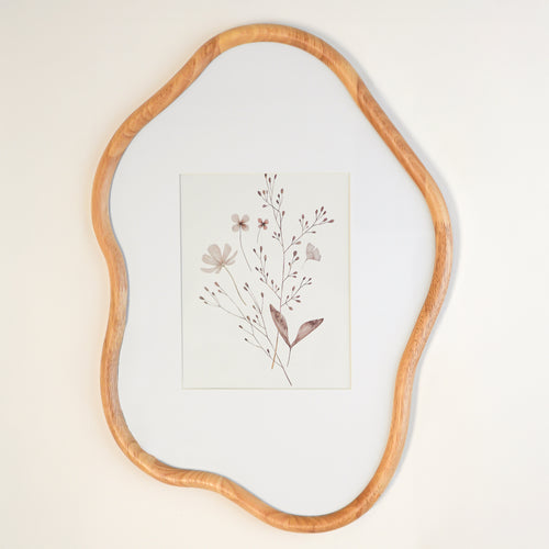 Irregular shaped photo frame - 8 x 10 natural