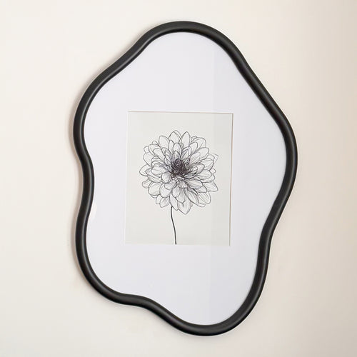Irregular shaped photo frame - 8 x 10 black