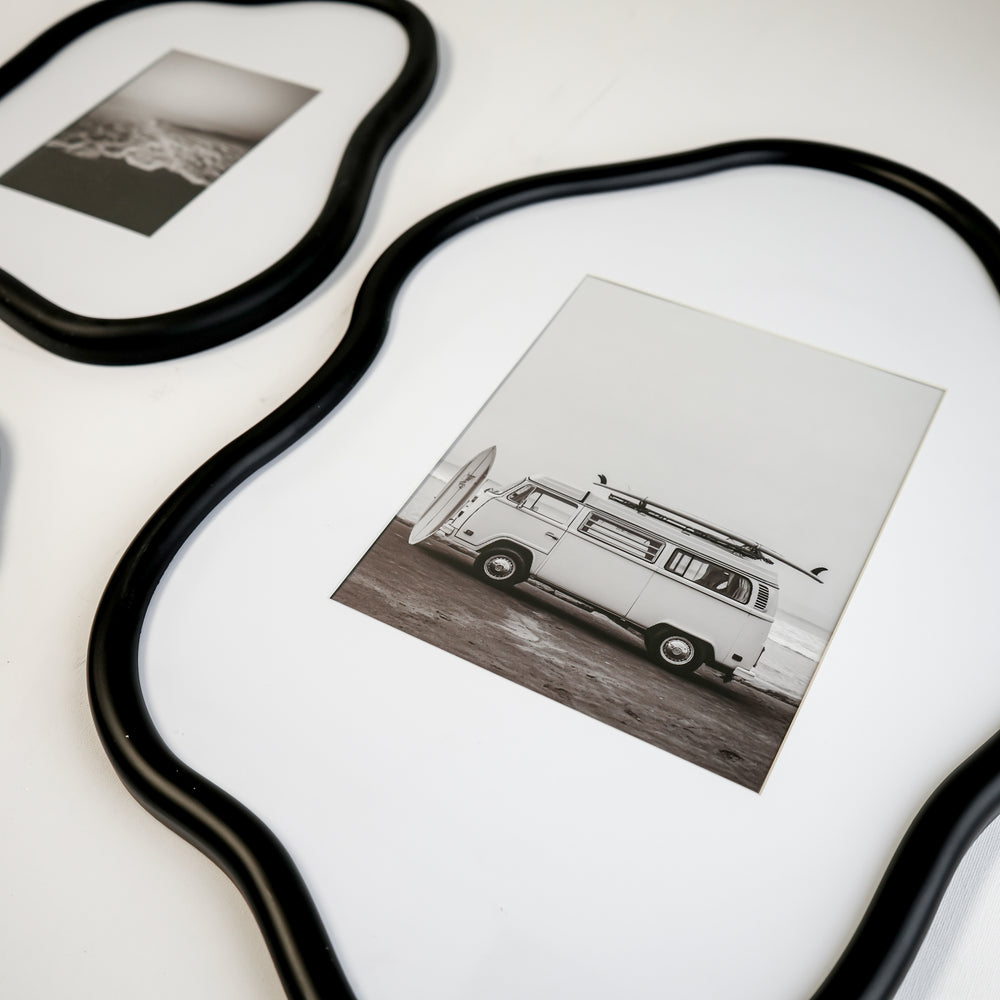Irregular photo frame trio - Black