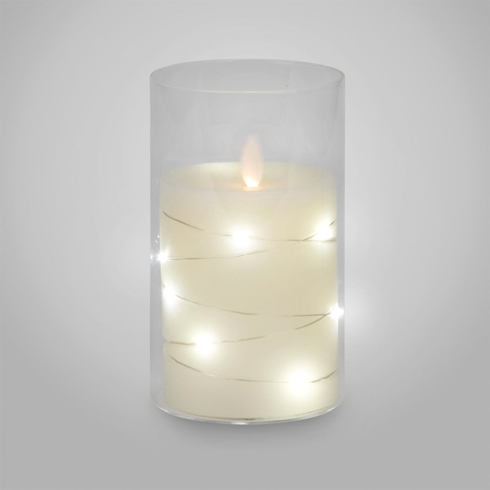 Chandelle vacillante LED - Crème