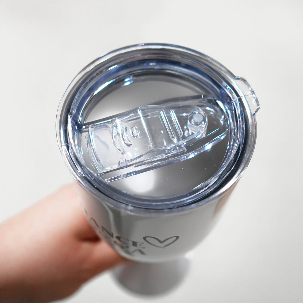 Verre à vin isotherme blanc - Meilleure maman au monde