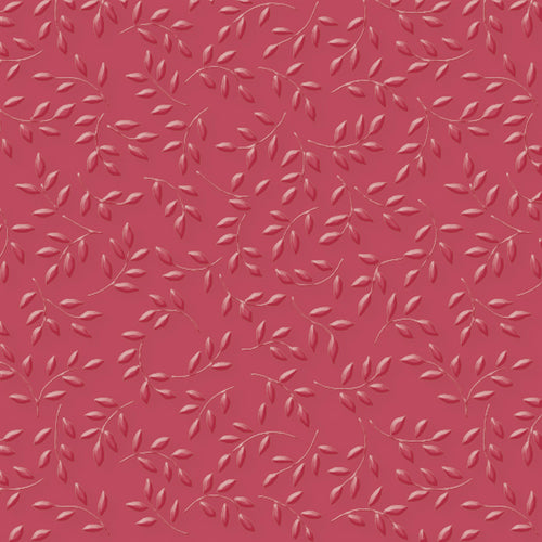 Serviettes de table rouges - Motifs de feuilles