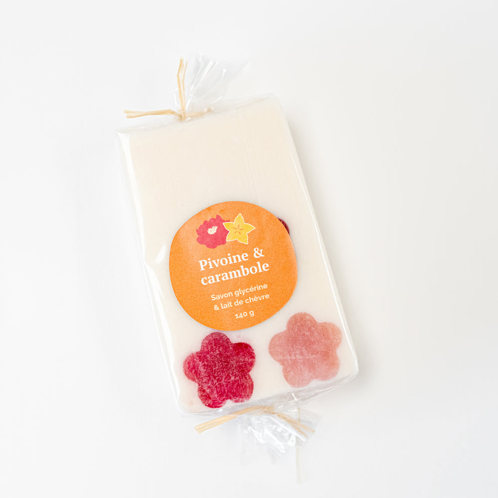 Goat milk soap - Peony & star fruit