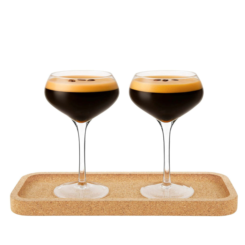 Set of glasses & tray - Espresso martini