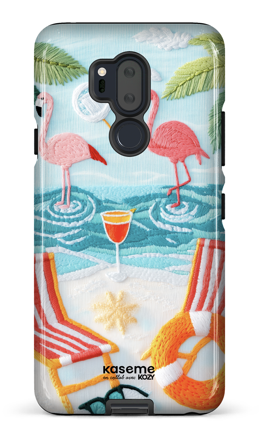 Étui impact pour cellulaire - Flamingo party