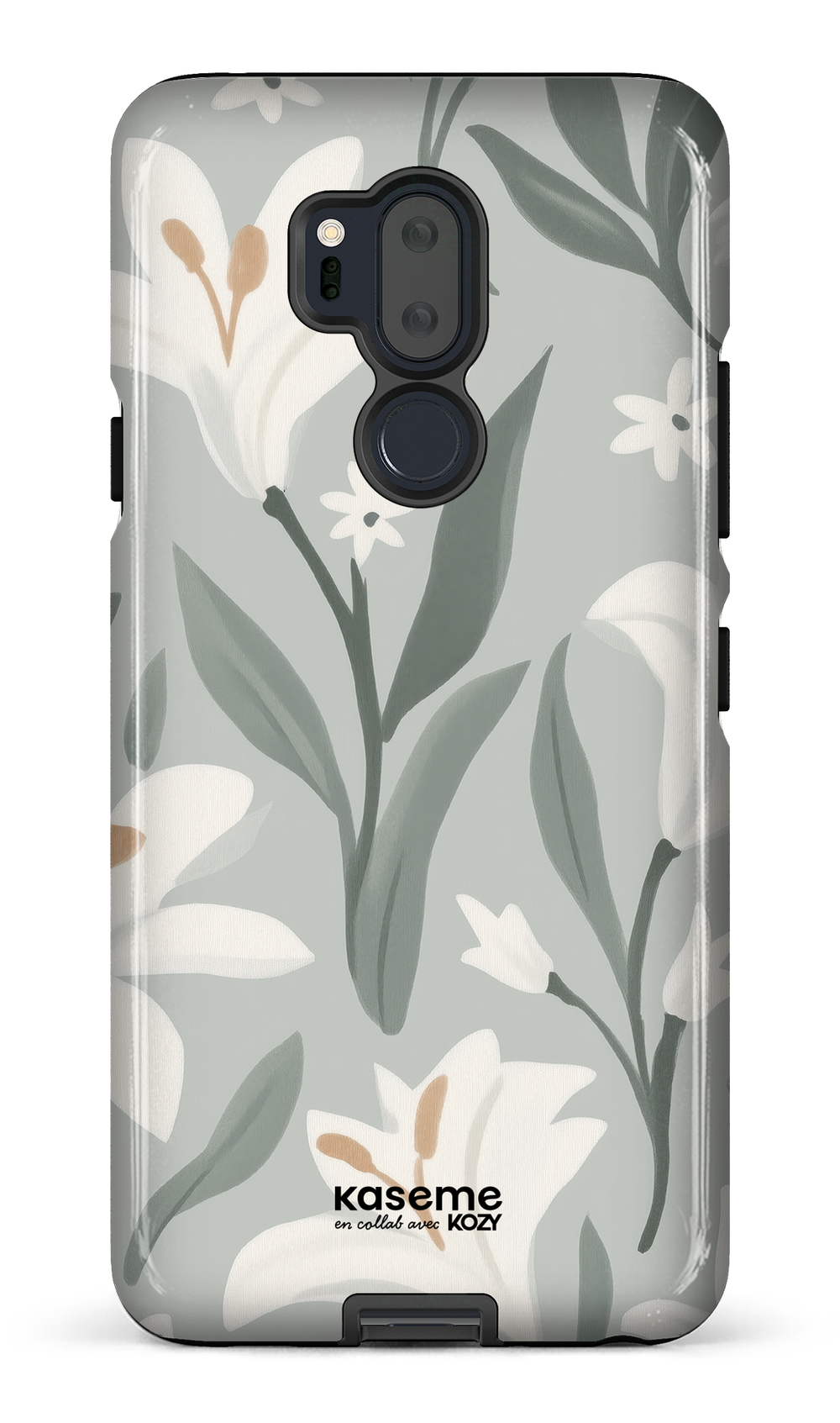 Étui impact pour cellulaire - La danse des lys sauge