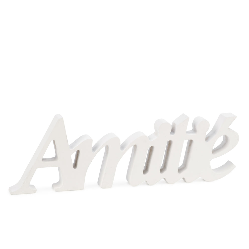 «AMITIÉ» en bois - Blanc||Wood "AMITIÉ" word - White