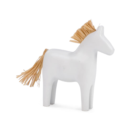 Cheval décoratif - Blanc||Decorative horse - White
