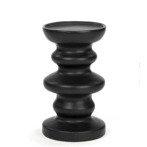Porte-pilier ondulé - Noir||Corrugated pillar holder - Black