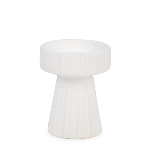 Porte-pilier en céramique - Blanc||Ceramic pillar holder - White