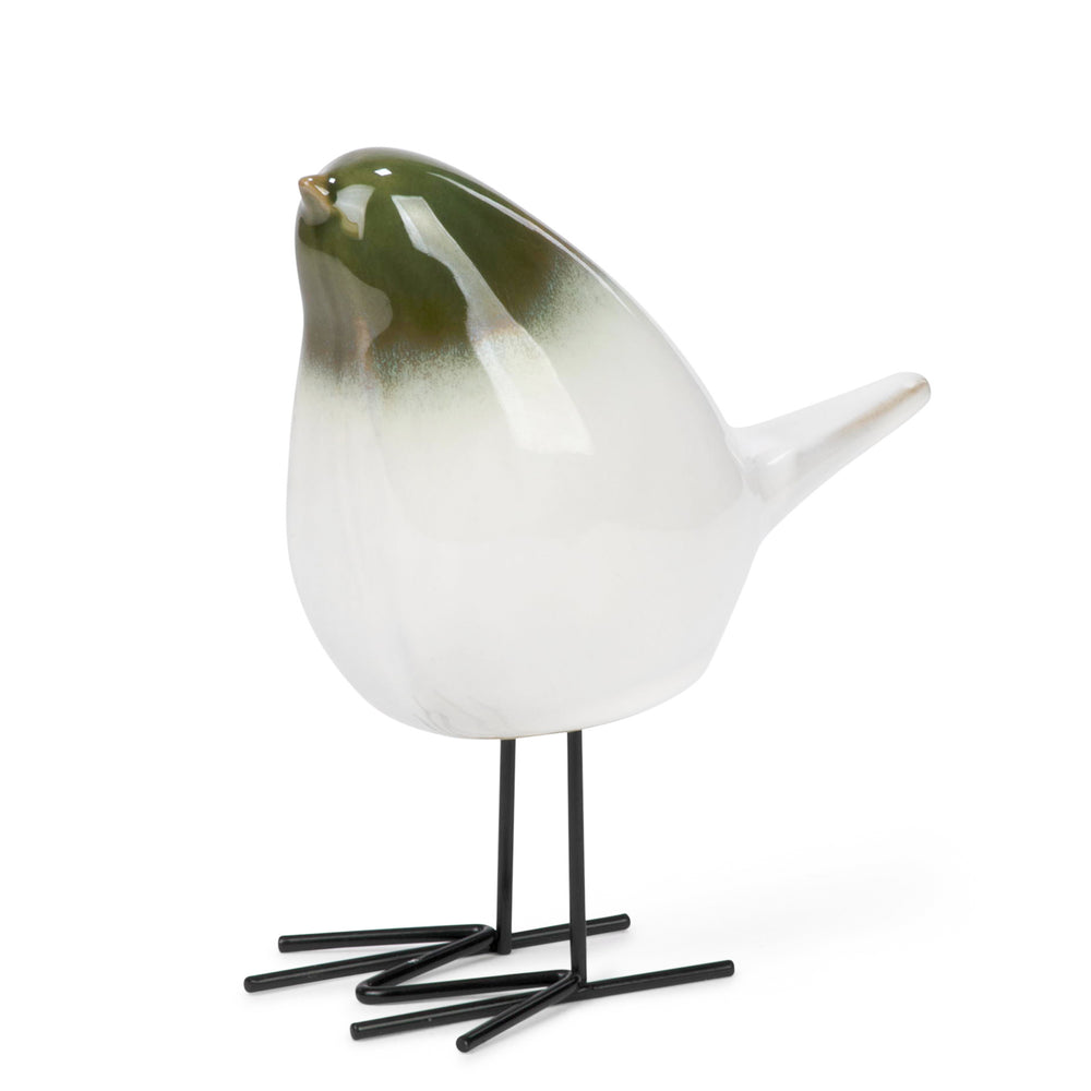 Decorative bird on stand - 6"