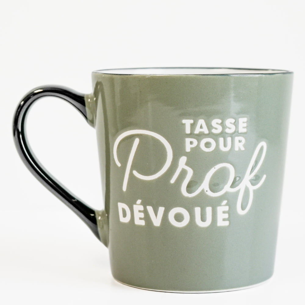 Tasse verte pour prof dévoué - Cadeau pratique | Boutique Kozy