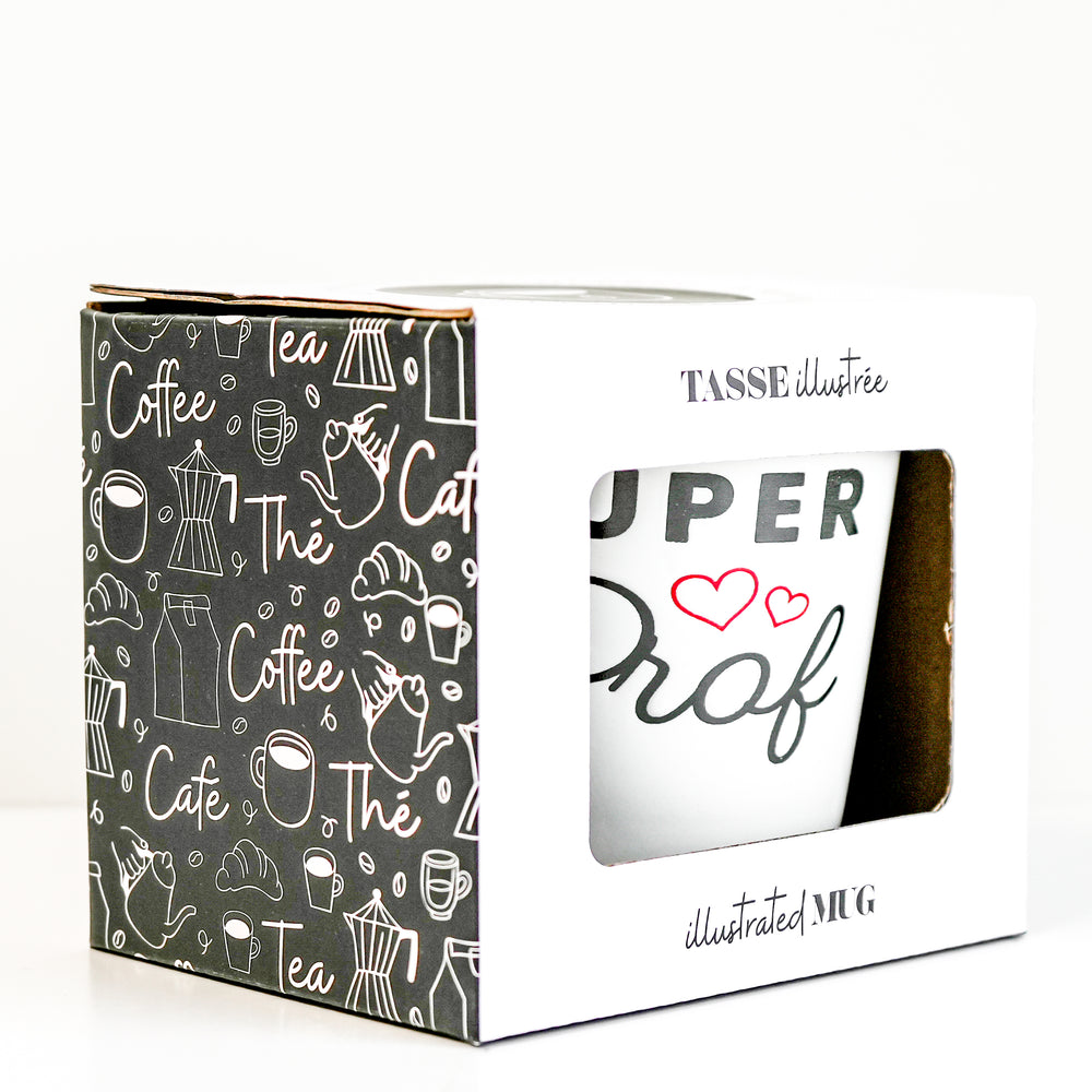 Tasse blanche - Super prof