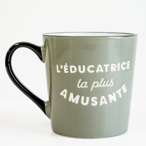 Tasse verte - Éducatrice amusante