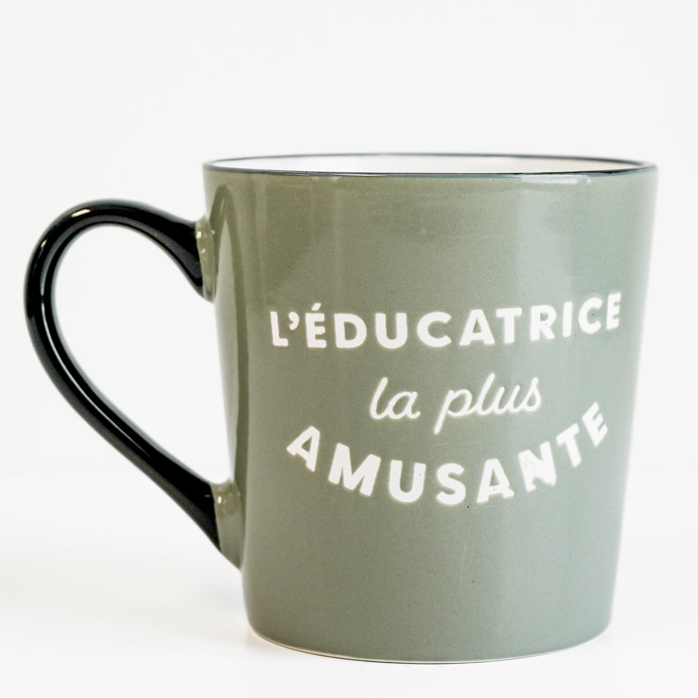 Tasse verte - Éducatrice amusante