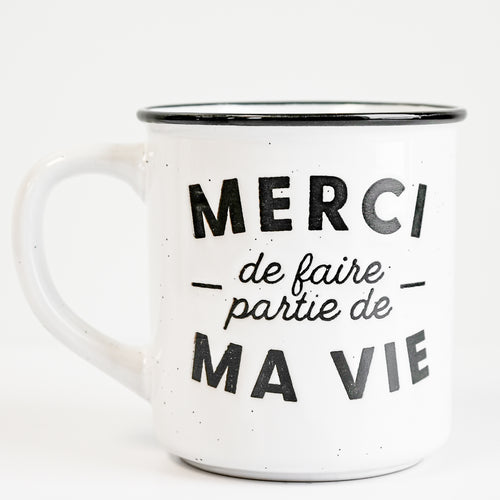 Tasse vintage - Merci de faire partie de ma vie