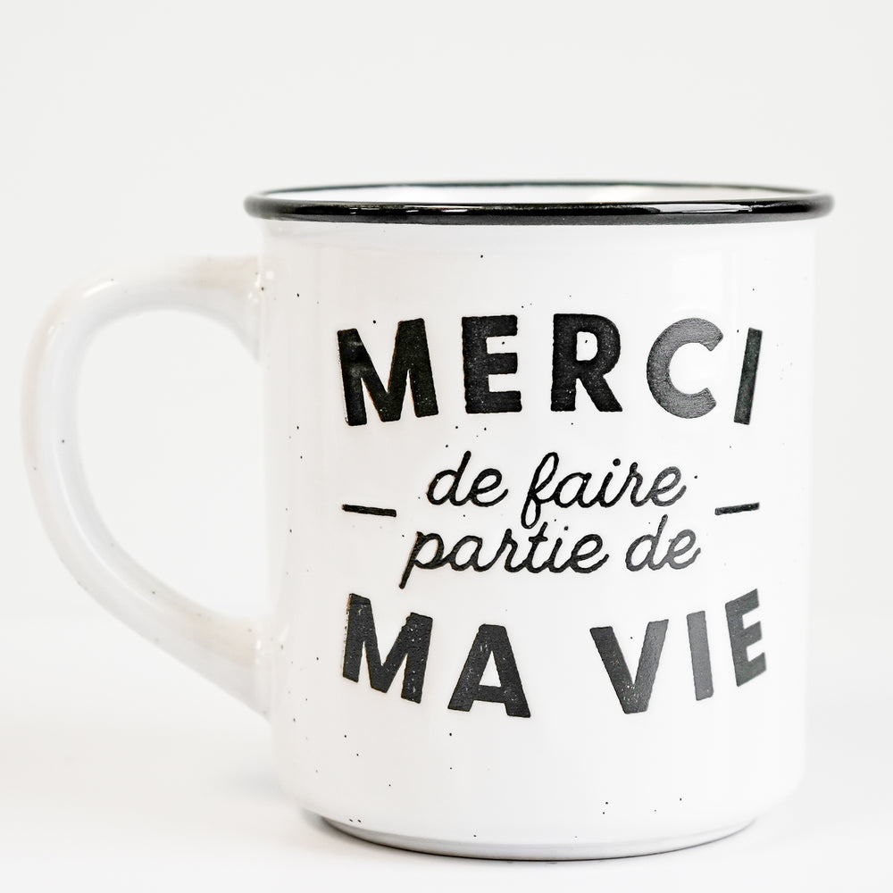 Tasse vintage - Merci de faire partie de ma vie