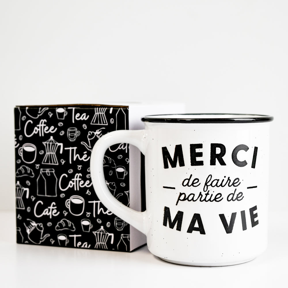 Tasse vintage - Merci de faire partie de ma vie