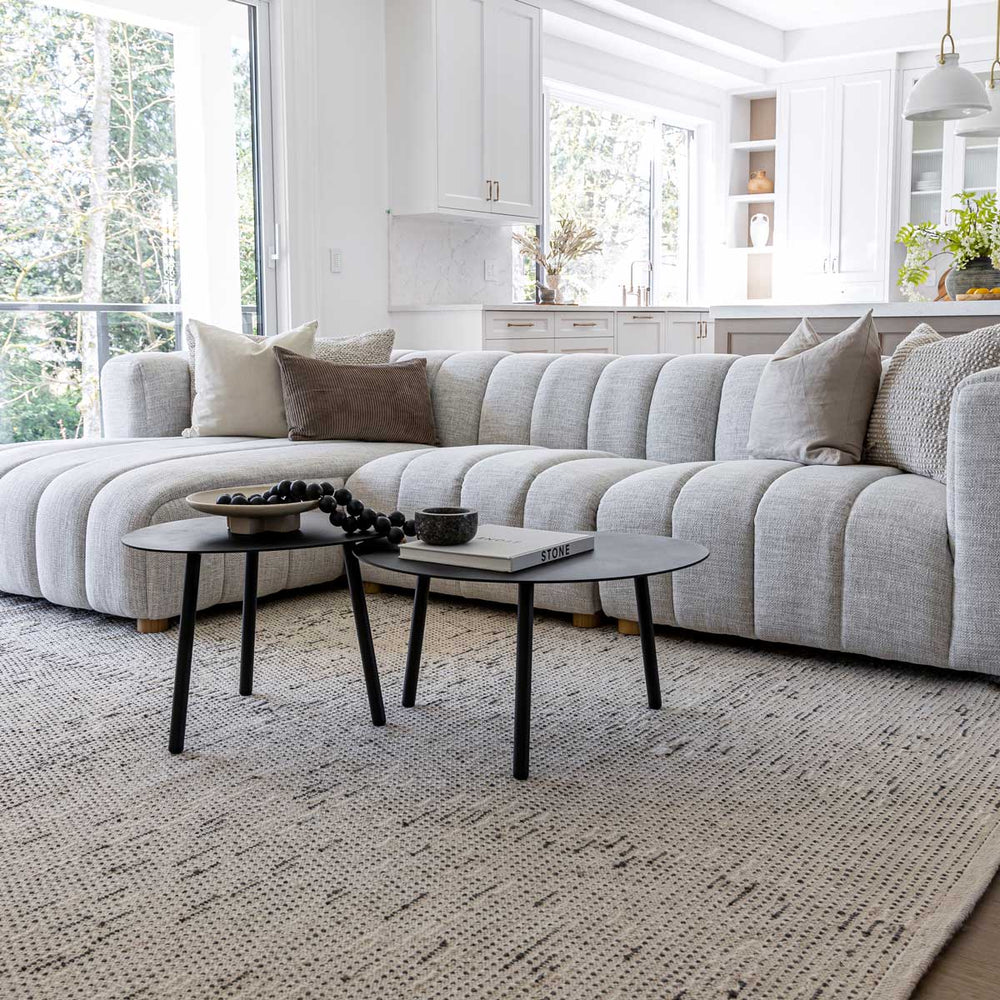 Ensemble de 2 tables de salon noirs - Malibu