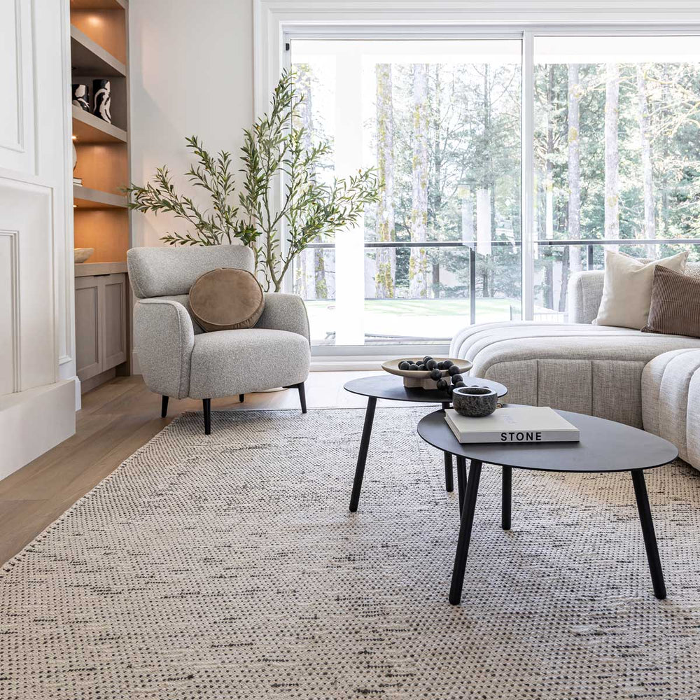 Ensemble de 2 tables de salon noirs - Malibu
