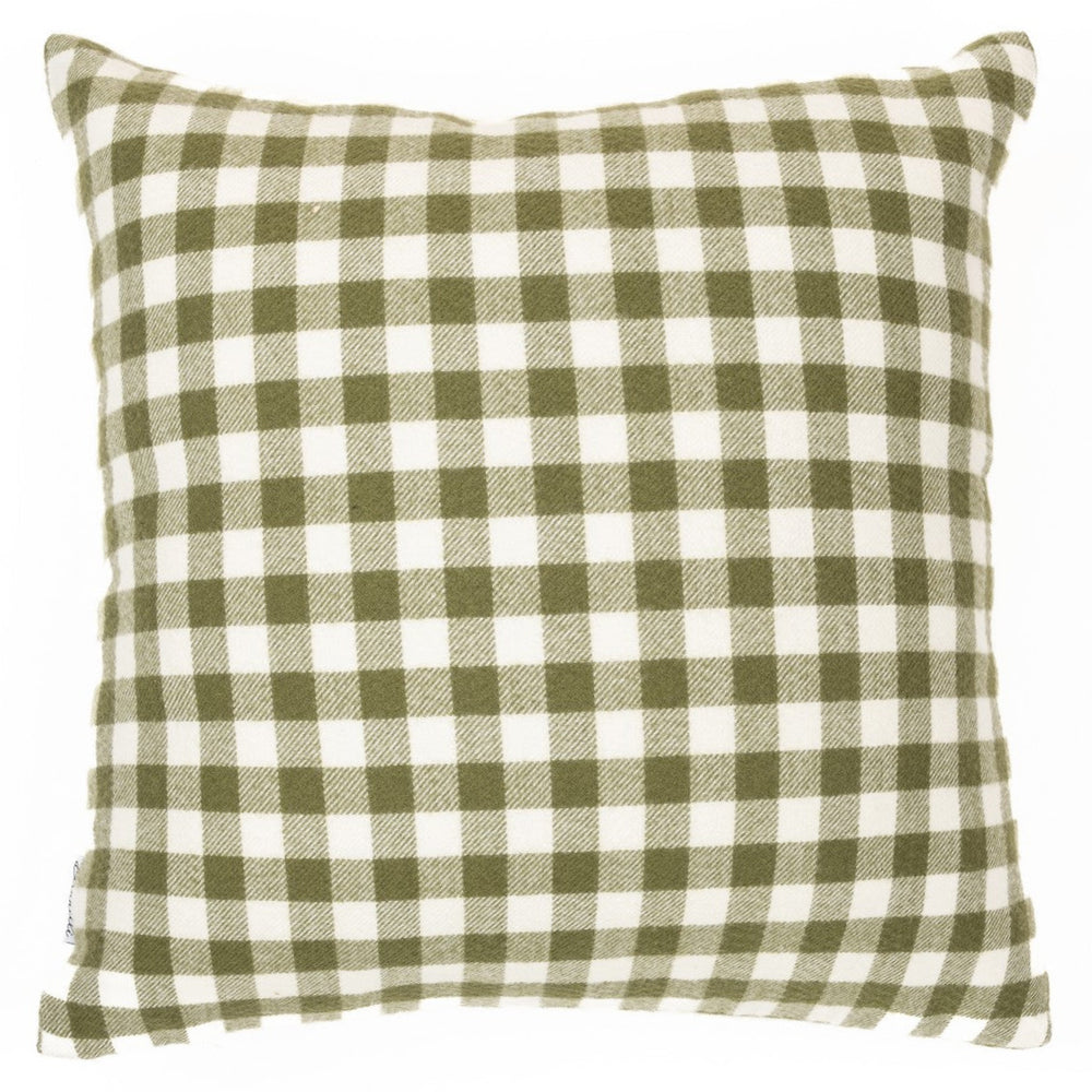 Standard checkered green cushion - Manos