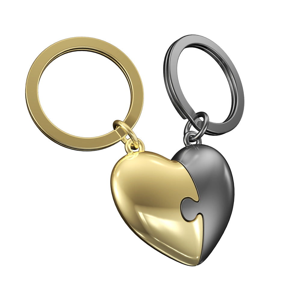 Porte-clés - Coeur en deux||Key ring - Heart in two