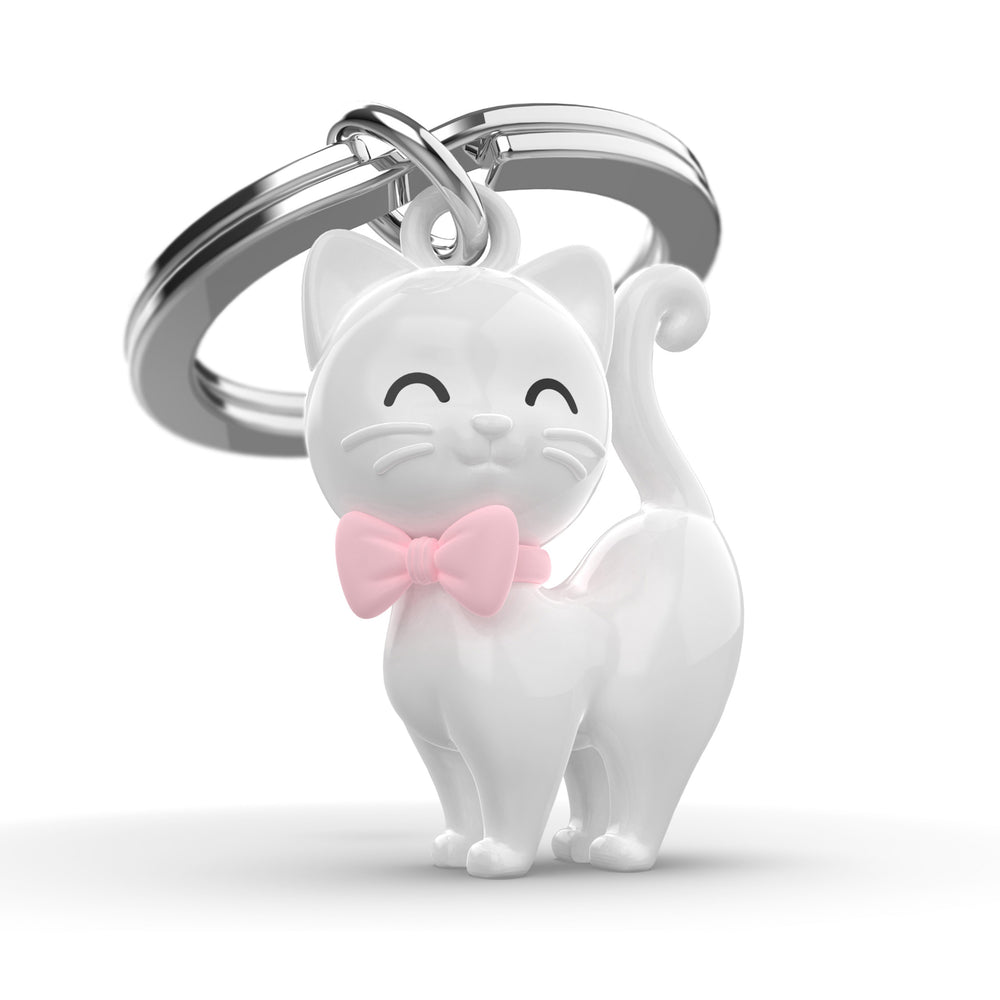 Porte-clé - Chat blanc