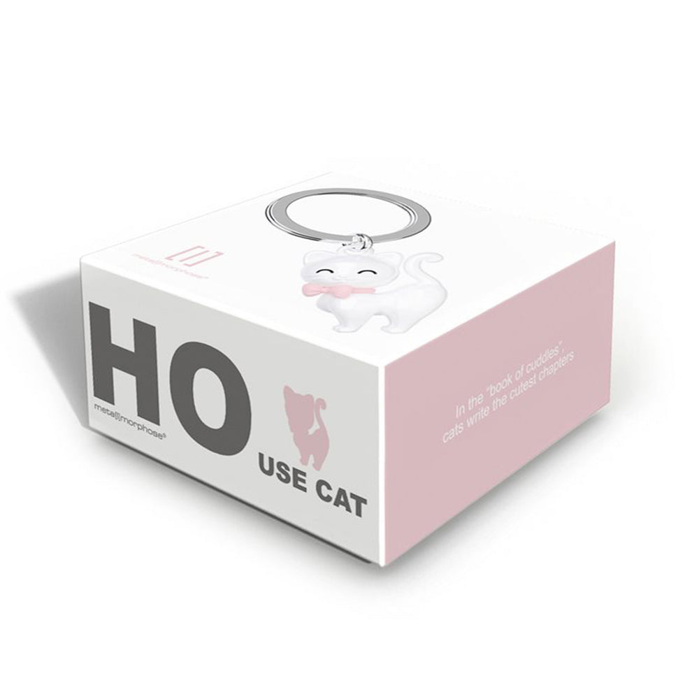 Porte-clé - Chat blanc