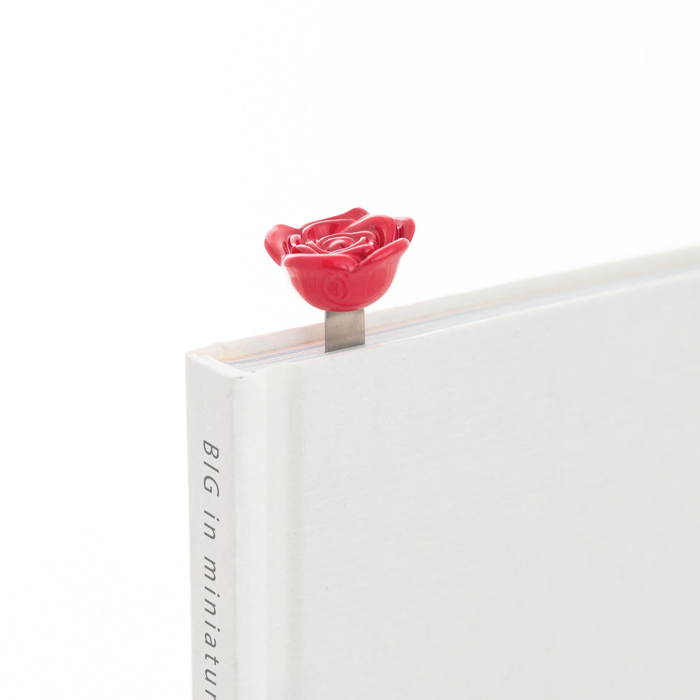 3D Bookmark - Red Rose