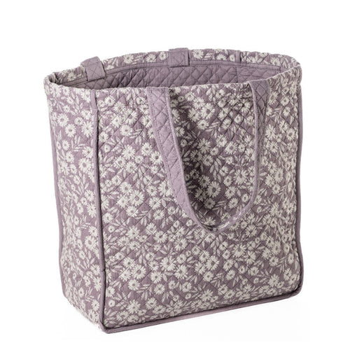 Sac fourre-tout violet fleuri - Maggie