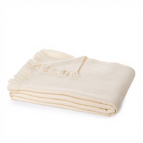 Solid cream throw - Millie