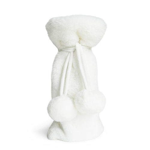 Sac à bouteille en fourrure de lapin - Blanc