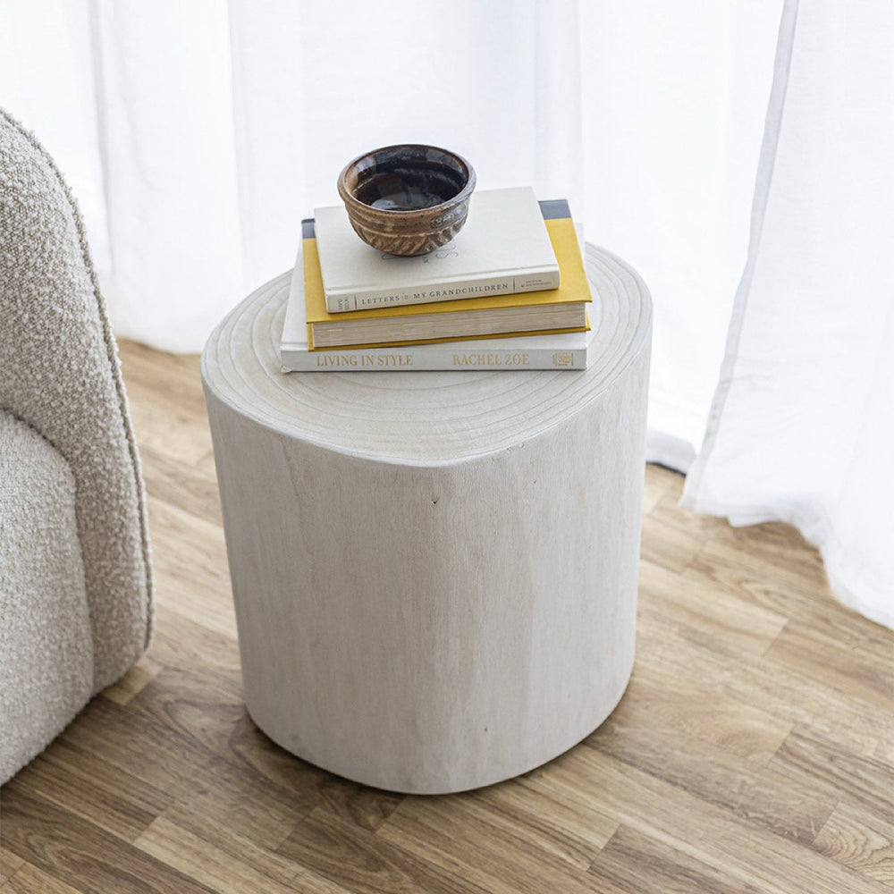 Bûche moderne blanche 16" - Nova