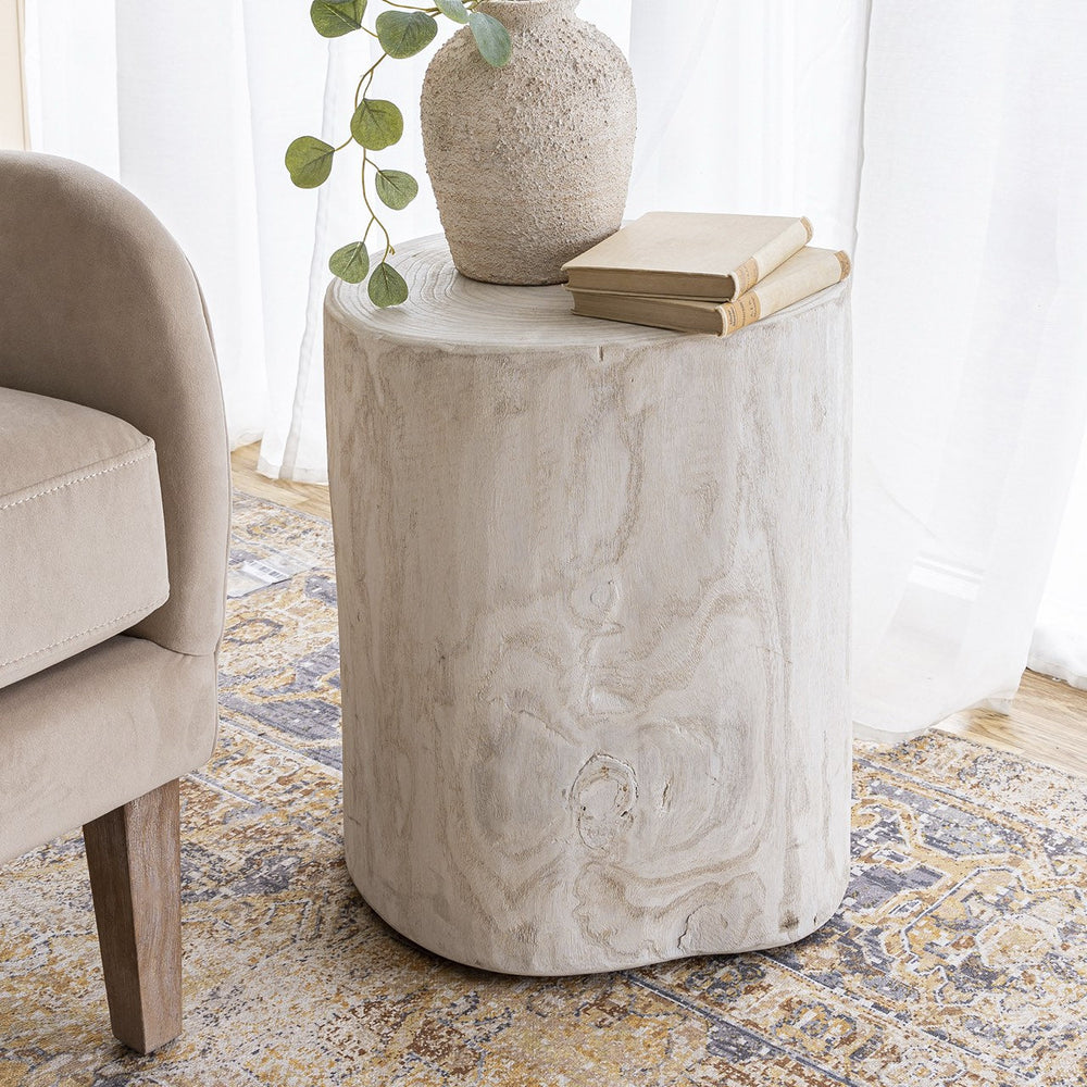 Bûche moderne blanche 18" - Nova