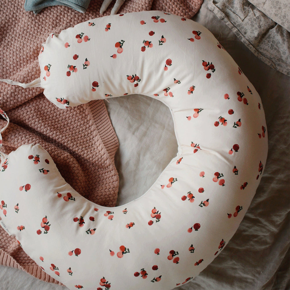 Coussin d'allaitement - Pêches||Nursing pillow - Peaches