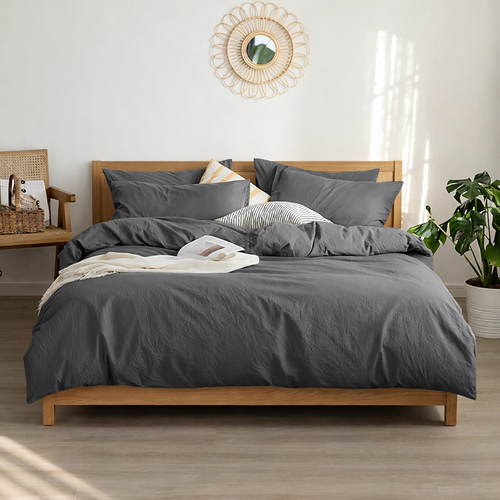 Ensemble de housse de couette - Nature gris