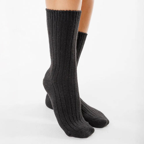 Bas en cachemire - Noir